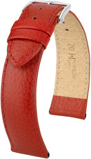 Červený kožený remienok Hirsch Kansas L 01502020-2 (Teľacina)