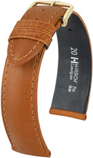 Hnedý kožený remienok Hirsch Camelgrain L 01009010-1 (Teľacina)