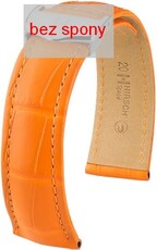 Oranžový kožený remienok Hirsch Speed 07407476-2 (Aligátorí koža) Hirsch Selection
