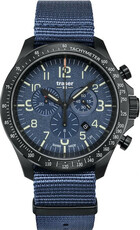 Traser Heritage P67 Officer Pro Chronograph Blue na textilnom nato remienku