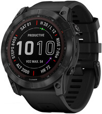 Garmin Fenix 7X PRO Sapphire Solar Black DLC Titanium / Black Band