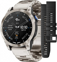 Garmin D2 Mach 1, Vented Titanium Bracelet (+ náhradný remienok)