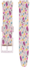 Plastový remienok Ricardo 17mm (pro Swatch), farebný C3