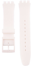 Unisex biely silikónový remienok pro hodinky Swatch