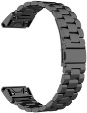 Kovoťah QuickFit 26mm, oceľový, čierny (Garmin Fenix 7X/6X/5X, Tactix ai.) + skracovač