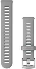 Silikónový remienok Garmin 18mm, Powder Grey, Quick Release, 010-11251-3G