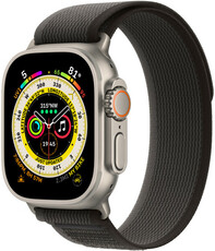 Apple Watch Ultra, GPS + Cellular, 49 mm so sivočiernym remienkom "Trail loop" (M/L)