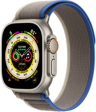 Apple Watch Ultra, GPS + Cellular, 49mm so šedomodrým remienkom "Trail loop" (M/L)