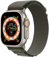 Apple Watch Ultra, GPS + Cellular, 49mm so šedým remienkom "Alpine loop" (L)