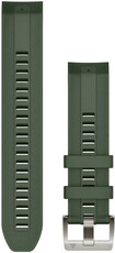 Remienok Garmin Quickfit 22mm, silikónový, tmavozelený, oceľová spona (MARQ)