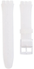 Unisex polopriehľadný silikónový remienok pre hodinky Swatch 19mm