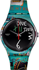 Swatch Ishtar By Jean-Michel Basquiat SUOZ356