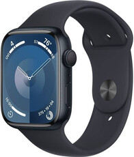 Apple Watch Series 9, GPS, 41mm Puzdro z temne atramentového hliníka, športový remienok M/L