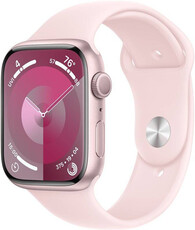 Apple Watch Series 9, GPS, 45mm Puzdro z ružového hliníka, športový remienok S/M