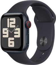 Apple Watch SE (2023) GPS + Cellular 40 mm tmavé atramentové hliníkové puzdro s tmavým atramentovým športovým remienkom - M/L