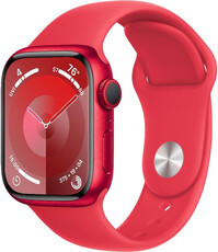 Apple Watch Series 9 GPS 41mm (PRODUCT)RED hliníkové púzdro s (PRODUCT)RED športovým remienkom - M/L