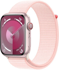 Apple Watch Series 9 GPS + Cellular 45mm ružové hliníkové puzdro so svetloružovým športovým remienkom