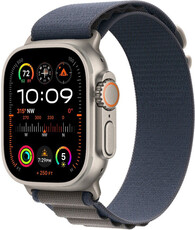 Apple Watch Ultra 2 GPS + Cellular, 49mm titánové puzdro s modrým alpským ťahom - M