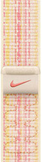 Športový remienok Apple (Nike), textilný, hviezdne biely / ružový, pre púzdra 38/40/41 mm