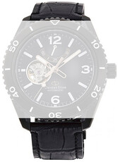 Kožený remienok Orient Star UL00G012M0 22mm (pro RE-AT01), čierny