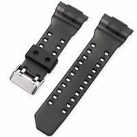 Plastový remienok Ricardo 16m pre Casio G-Shock GA-100, GA-110, GD-120, GLS-100), čierny, priehľadný