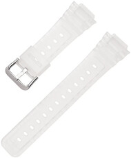 Plastový remienok Ricardo 16mm (pre Casio G-Shock GA-2100/GA-2110, DW-5600, GW-6900), biely, priehľadný