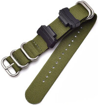 Textilný remienok Ricardo (pro Casio G-Shock GA-100/110/120, DW-5600, GD-100), zelený V1, NATO