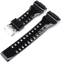 Plastový remienok Ricardo 16mm (pre Casio G-Shock GA-100, GA-110, GD-120, GLS-100), čierny V6