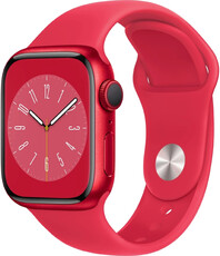 Apple Watch Series 8, GPS, 41mm Puzdro z hliníka (PRODUCT)RED, pletený navliekací remienok (rozbalené)