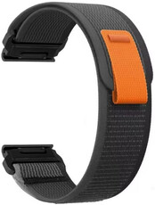 QuickFit remienok 22 mm, nylonový, šedý, suchý zips (Garmin Fenix 8 47mm/7/6/5, Epix 2, MARQ 2 atď.)