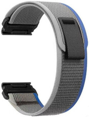 Nylonový popruh Ricardo 22mm (pro Garmin Fenix 8/7/6 (47mm), Epix 2 aj.), šedý V2, QuickFit