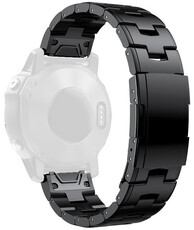 Oceľový náramok Ricardo 26mm (pro Garmin Fenix 8/7X/6X (51mm), Tactix aj.), čierny V2, QuickFit