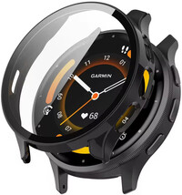 Ochranný kryt (pro Garmin Venu 3), plastový, čierny + sklíčko