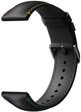 Xiaomi remienok univerzálny, QuickRelease 22 mm, kožený, čierny, čierna pracka