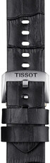 Kožený remienok Tissot T852.046.775 22mm, čierny, Quick Release