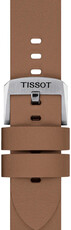 Kožený remienok Tissot T852.048.217 20mm, hnedý, Quick Release