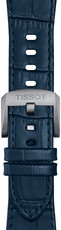Kožený remienok Tissot T852.049.411 (pre model Tissot PRX 42mm), modrý, Quick Release