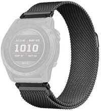 Oceľový náramok Ricardo 26mm (pro Garmin Fenix 8/7X/6X (51mm), Tactix aj.), čierny, QuickFit