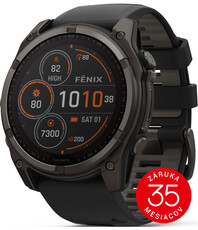 (SK) Garmin Fenix 8 Solar 51mm, Sapphire Carbon Gray Titanium Black