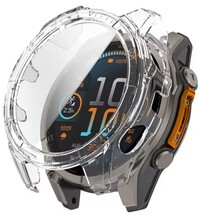 Ochranný kryt (pro Garmin Fenix 8, 51 mm), plastový, priehľadný + sklíčko