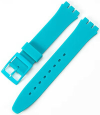 Silikónový remienok Ricardo 19mm (pre Swatch), tyrkysový V1