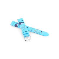 Koženkový remienok JVD RJ7224.3 16mm, modrý, detský