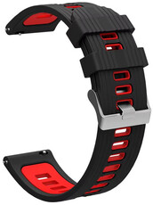 Silikónový remienok Ricardo 20mm (pro Garmin Fenix 8/7S/6S (43mm), aj.), čierny V1, Quick Release