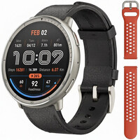 Amazfit Active 2 Premium (Round) Black Leather (+náhradný remienok)