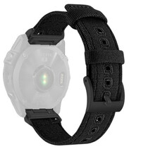 Nylonový popruh Ricardo 26mm (pro Garmin Fenix 8/7X/6X (51mm), Tactix aj.), čierny V4, QuickFit
