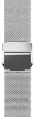 Oceľový náramok JVD RBR14C819-MESH 16mm, strieborný, milánsky