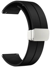 Silikónový remienok Ricardo 20 mm (pre Amazfit Active 2), čierny V1, Quick Release