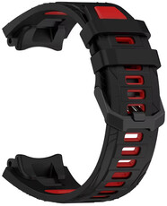 Silikónový remienok Ricardo Moena (pre Amazfit T-Rex 3), Black/Red, + príslušenstvo na výmenu
