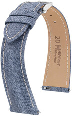 Prírodný remienok Hirsch Fibre Plant L 04299082-2, modrý, prírodné vlákna, dĺžka L, Quick Release Limited Edition