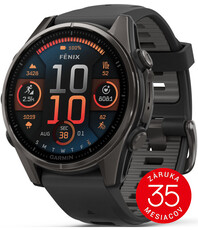 Garmin Fenix 8 AMOLED 43 mm, Sapphire Carbon Gray Titanium Black (rozbalené)